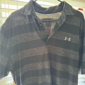 UA striped polo (Heather print)
